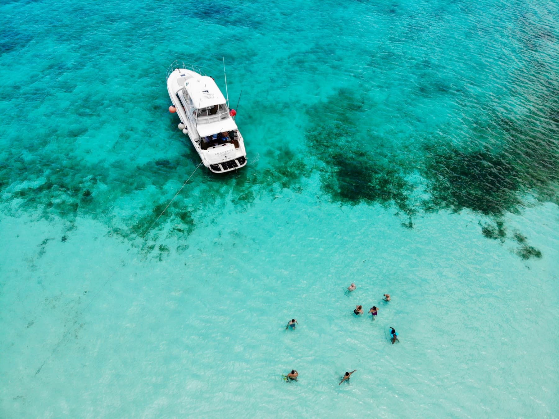 Mar Caribe frente a Cancún