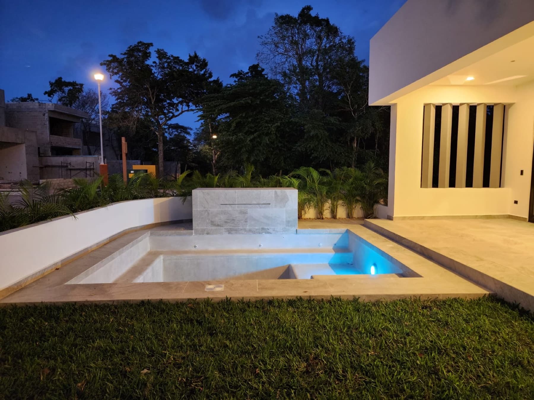 Terrace, garden and pool