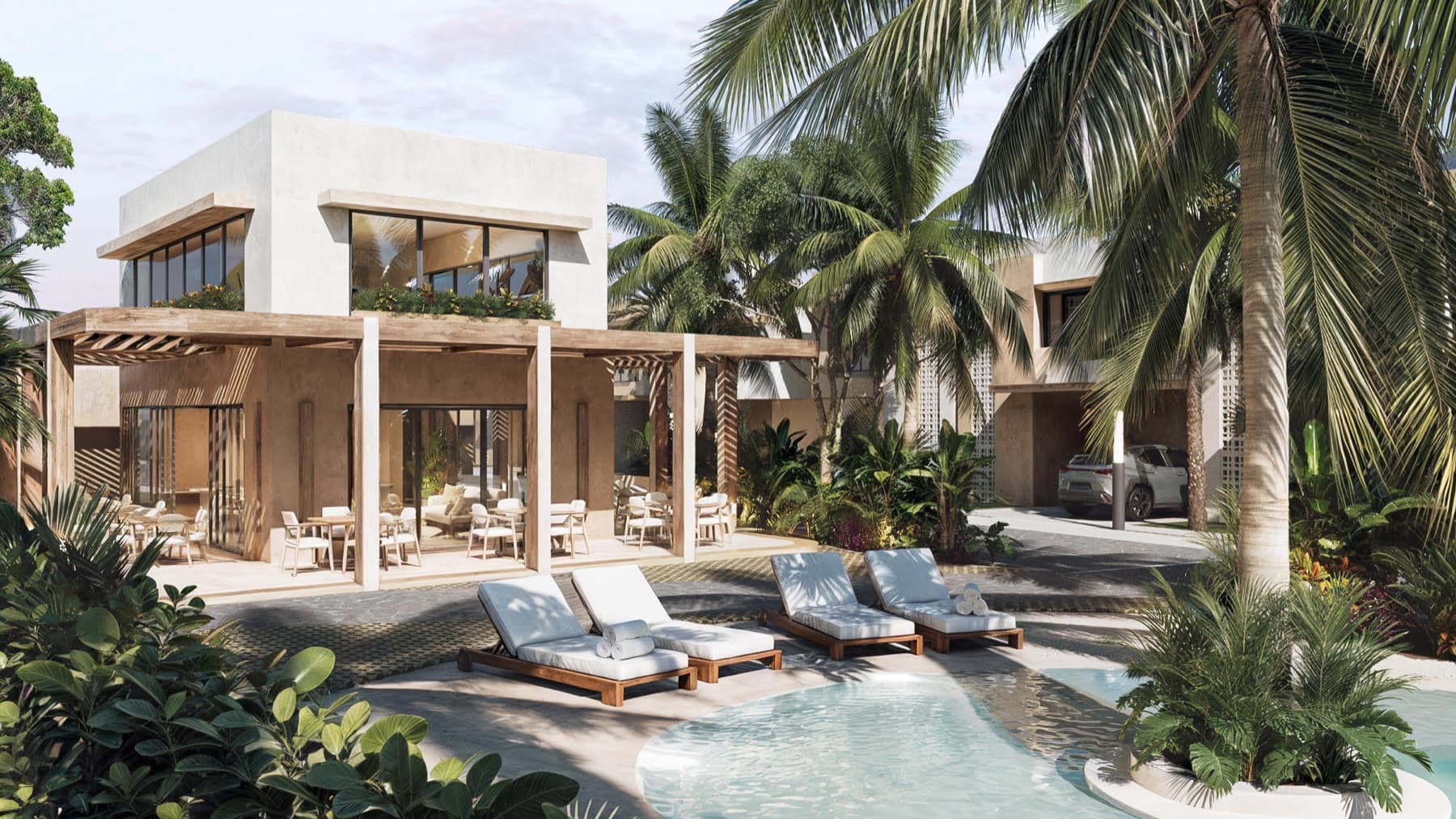 Nubba pool and clubhouse